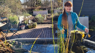 Pflanzen einwintern (Canna und Mini-Seerose) im Querbeet-Garten mit Sabrina Nitsche | Bild: Tobias Bode