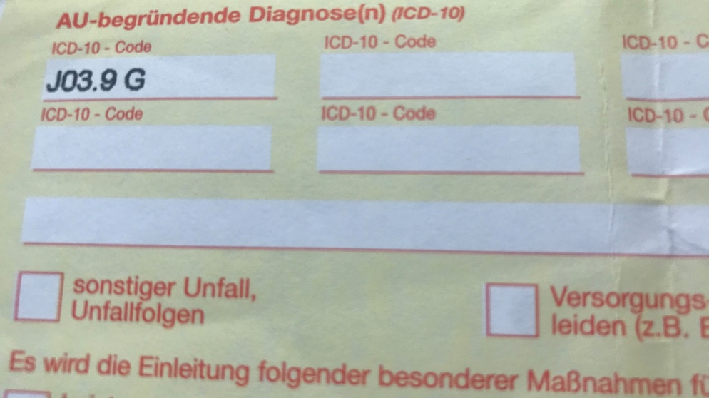 Diagnoseschl ssel Das bedeutet der ICD 10 Code Bayern 1 Radio