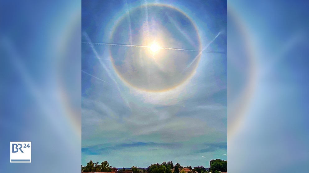 Halo Bunter Ring Um Die Sonne Uber Erding Ein Seltener Halo War Zu Sehen Bayern 1 Radio Br De