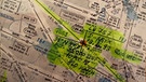 Flugkarte mit eingezeichnetem Geburtsort von Max | Bild: privat