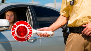 Verkehrskontrolle der Polizei | Bild:  mauritius images / Kzenon / Alamy / Alamy Stock Photos