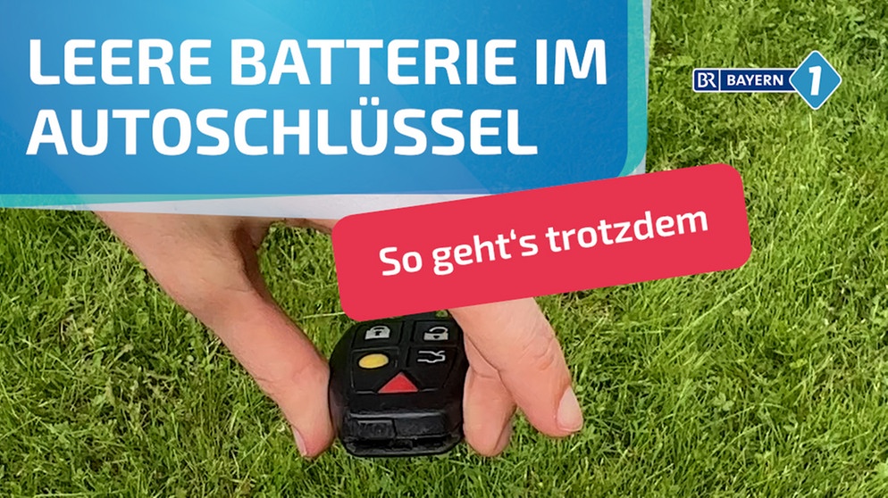 Autoschlüssel Batterie: Leere Batterie - Mit Dem Notfall-Schlüssel Auto ...