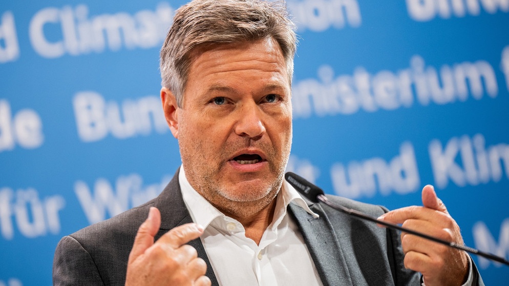 Bundeswirtschaftsminister Robert Habeck (Bündnis 90/Die Grünen) | Bild: dpa-Bildfunk/Michael Kappeler