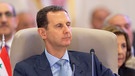 Syriens Präsident Baschar al-Assad beim Arabischen Gipfel in Saudi-Arabien im Mai 2023.  | Bild: picture alliance / ASSOCIATED PRESS | Uncredited