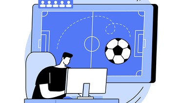 Illustration eines Fußballfelds | Bild: colourbox.com