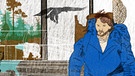 Illustration Kalenderblatt: Christopher McCandless zieht in die Wildnis | Bild: BR/ Angela Smets