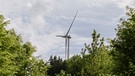 Windkraftanlage im Wald (Symbolbild) | Bild: BR/Johanna Schlüter