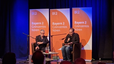 Durs Grünbein und Niels Beintker im Gespräch | Bild: Patrizia Preuß, Literaturarchiv Sulzbach-Rosenberg