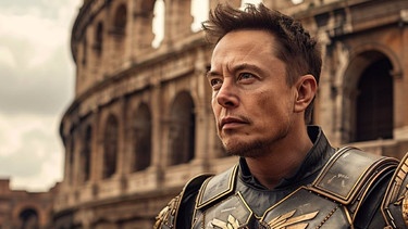 Elon Musk als römischer Gladiator auf X | Bild: X / Elon Musk