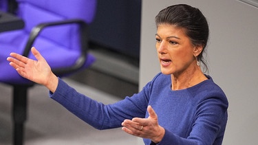 Sahra Wagenknecht  | Bild: Michael Kappeler/dpa +++ dpa-Bildfunk +++