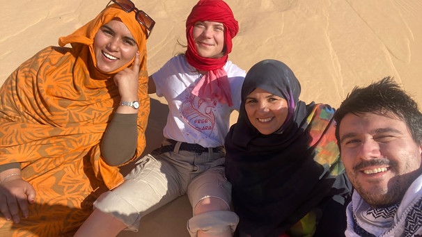 Gruppenbild verschiedener Aktivisten in der Westsahara | Bild: privat