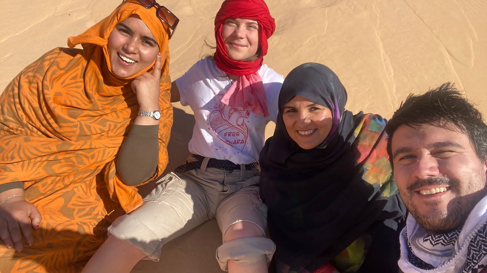 Gruppenbild verschiedener Aktivisten in der Westsahara | Bild: privat