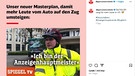 Anzeigenhauptmeister Meme Deutsche Bahn | Bild: dbpersonenverkehr/Instagram