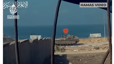 Rotes Dreieck in einem Hamas-Video | Bild: Hamas Propaganda Video