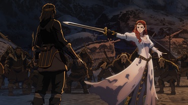 Szene aus dem Herr-der-Ringe-Anime. | Bild: Warner Bros.