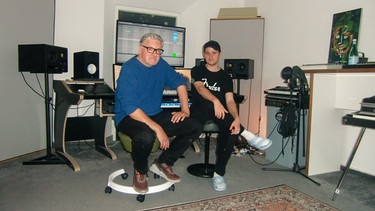 Das Münchner Techno-Duo Schrotthagen, bestehend aus Dieter Schleip und Giovanni Berg. | Bild: Ludwig Spöttl