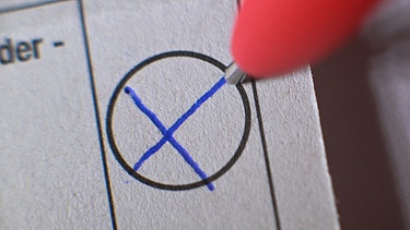 Stimmzettel für die Wahl zum Europäischen Parlament | Bild: dpa-Bildfunk/Sebastian Gollnow