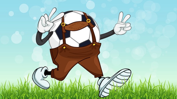 Illustration "Fußball mit Lederhose" | Bild: colourbox.com; Montage: BR/Renate Windmeißer