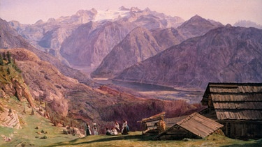 Dachstein von Hütteneck Waldmueller, Ferdinand Georg 1793-1865. "Ansicht des Dachsteins mit dem Hallsaetter See von der Huetteneck- alpe bei Ischl", 1838. | Bild: picture-alliance/dpa