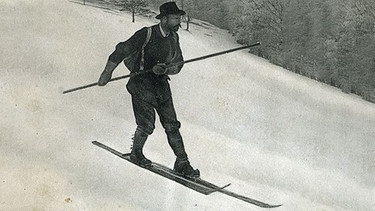 Skifahren anno dazumal in Bayern: Pionier Mathias Zdarsky | Bild: BR