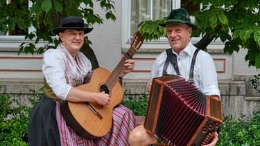 Treffpunkt Volksmusik Juli 2022: das Duo Hierl-Dicker. | Bild: BR | Thomas Merk