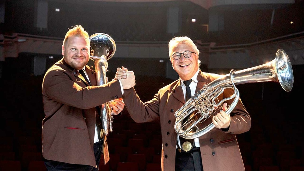 Alexander Wurz & Die Egerländer Musikanten - Treffpunkt Blasmusik am 18.01.2025 mit Werner Aumüller  | Bild: Egerländer Musikanten 