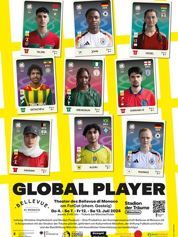 Plakat des Theaterstücks "Global Player" | Bild: Bellvue di monaco