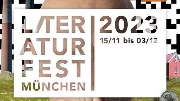 Plakat "Literaturfest München 2023" | Bild: Büro Alba