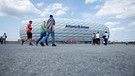 Die Münchner Arena vor dem Schweinsteiger-Abschiedsspiel | Bild: imago/Jan Hübner