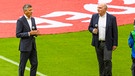 FC-Bayern-Präsident Herbert Hainer und Ehrenpräsident Uli Hoeneß | Bild: picture-alliance/dpa