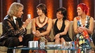 Magdalena Neuner mit Andrea Henkel und Kathi Wilhelm zu Gast bei "Wetten, dass..." | Bild: picture-alliance/dpa