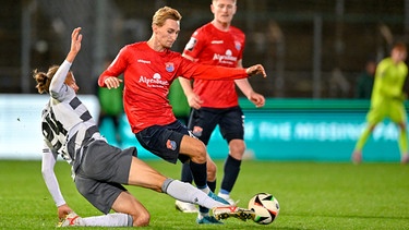 Spielszene SpVgg Unterhaching - SV Sandhausen | Bild: picture alliance / foto2press | Sven Leifer