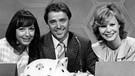 Die Jury der ZDF-Ratesendung "Dalli Dalli" in 1982: Brigitte Xander, Christian Neureuther und Mady Riehl | Bild: picture-alliance-dpa-Istvan Bajzat