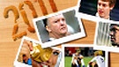 Fotos verschiedener Sportler und van Gaals neben der Jahreszahl "2011" | Bild: colourbox.com, picture-alliance/dpa; Montage: BR