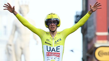 Tadej Pogacar, der Gewinner der Tour de France 2024 | Bild: picture-alliance/dpa