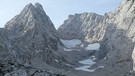 Der Blaueisgletscher am Hochkalter 2019: Auch von diesem bayerischen Gletscher sind nur noch Reste übrig. | Bild: Dr. Christoph Mayer