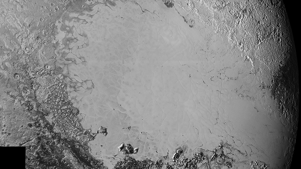 Sputnik Ebene auf Pluto  | Bild: NASA/Johns Hopkins University Applied Physics Laboratory/Southwest Research Institute