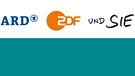 ARD-Logo, ZDF-Logo, Schrift, grüner Balken | Bild: ARD, ZDF