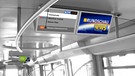 U-Bahn-Zug mit Monitor | Bild: MVG