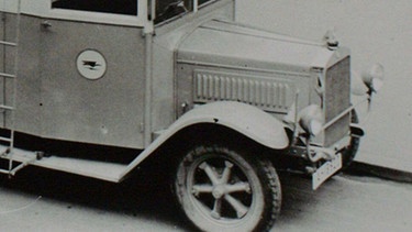 Erster Übertragungswagen der Deutschen Stunde in Bayern, 1925 | Bild: BR/Historisches Archiv