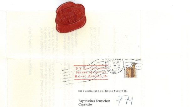 Brief der Guglmänner - mit "echtem" Sigel | Bild: BR / Historisches Archiv