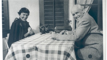 Sophie und Rudolf von Scholtz in ihrem Haus in Harlaching, 1950er Jahre | Bild: BR, Historisches Archiv, Sessner