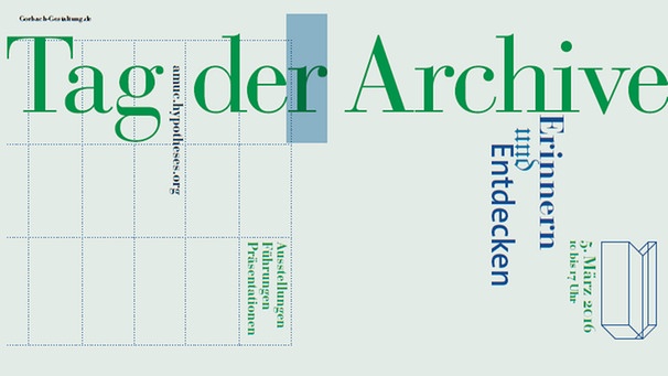 Ausschnitt aus dem Flyer zum Tag der Archive 2016 | Bild: Gorbach.Gestaltung.de 