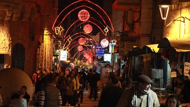 Weihnachtsmarkt in Bethlehem | Bild: picture-alliance/dpa