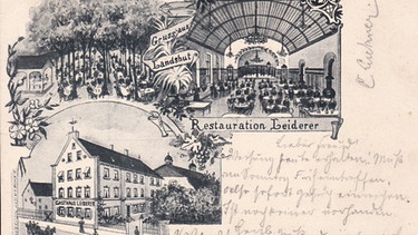 Gasthaus Leiderer in Landshut  | Bild: Stadtarchiv Landshut Postkartensammlung