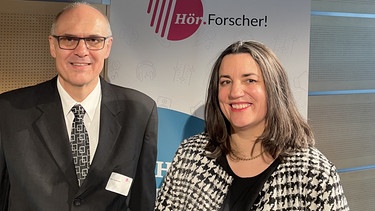 Rolf Rosignuolo und Barbara Raub vom Paul-Pfinzing-Gymnasium Hersbruck | Bild: Stiftung Zuhören