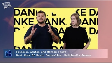 IMJA Winner 2020 Official – Best Work Of Music Journalism: Multimedia (German): Fendt & Achten | Bild: Reeperbahn Festival (via YouTube)