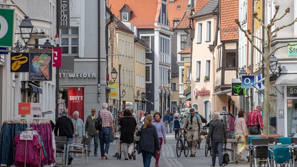 Innenstadt von Amberg in der Oberpfalz | Bild: picture-alliance/dpa