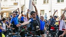 Start der 2. Etappe der BR-Radltour 2018 in Landshut. | Bild: BR/Johanna Schlüter