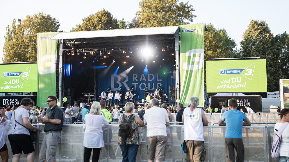 Sechste Etappe der BR-Radltour 2018, Abendveranstaltung in Marktheidenfeld | Bild: BR/Markus Konvalin